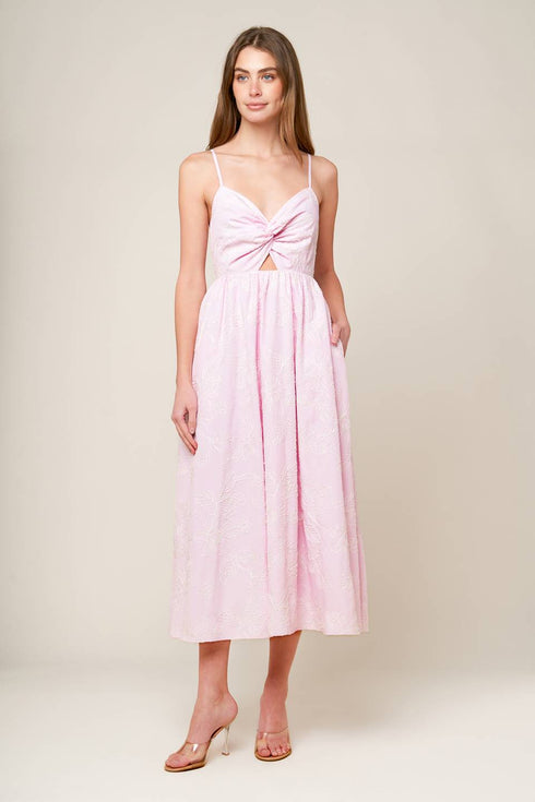 along-the-shore-pink-woven-midi-dress Flying Tomato-Sophia's Style-3